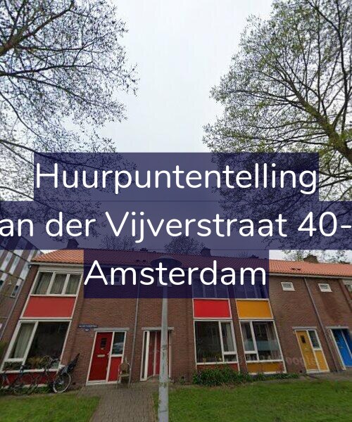 Foto gevel Huurpuntentelling voor Van der Vijverstraat 40-H, Amsterdam
