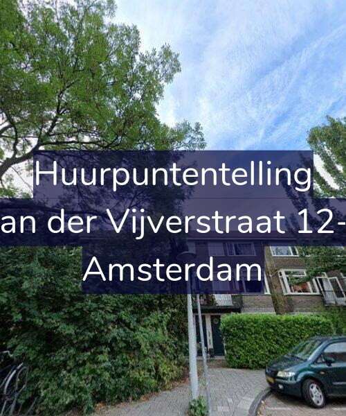 Foto gevel Huurpuntentelling voor Van der Vijverstraat 12-1, Amsterdam