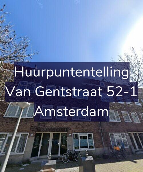 Foto gevel Huurpuntentelling voor Van Gentstraat 52-1, Amsterdam