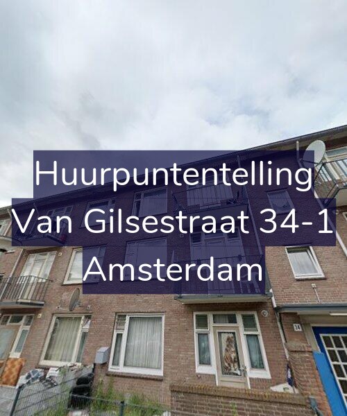 Foto gevel Huurpuntentelling voor Van Gilsestraat 34-1, Amsterdam