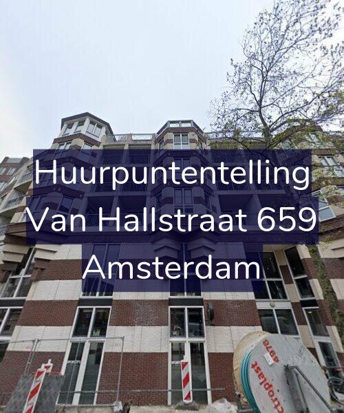 Foto gevel Huurpuntentelling voor Van Hallstraat 659, Amsterdam