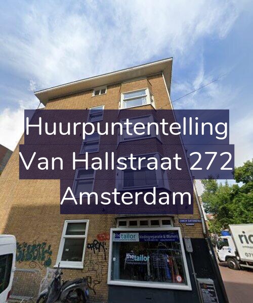 Foto gevel Huurpuntentelling voor Van Hallstraat 272, Amsterdam