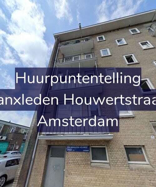 Foto gevel Huurpuntentelling voor Van Hanxleden Houwertstraat 13-1, Amsterdam
