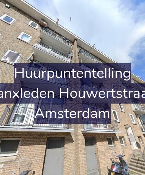 Foto gevel Huurpuntentelling voor Van Hanxleden Houwertstraat 69-1, Amsterdam