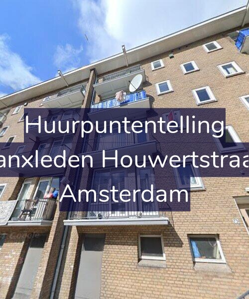 Foto gevel Huurpuntentelling voor Van Hanxleden Houwertstraat 73-1, Amsterdam