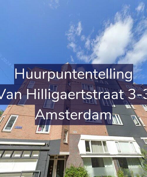 Foto gevel Huurpuntentelling voor Van Hilligaertstraat 3-3, Amsterdam