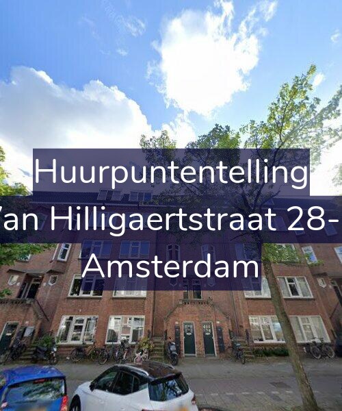 Foto gevel Huurpuntentelling voor Van Hilligaertstraat 28-B, Amsterdam
