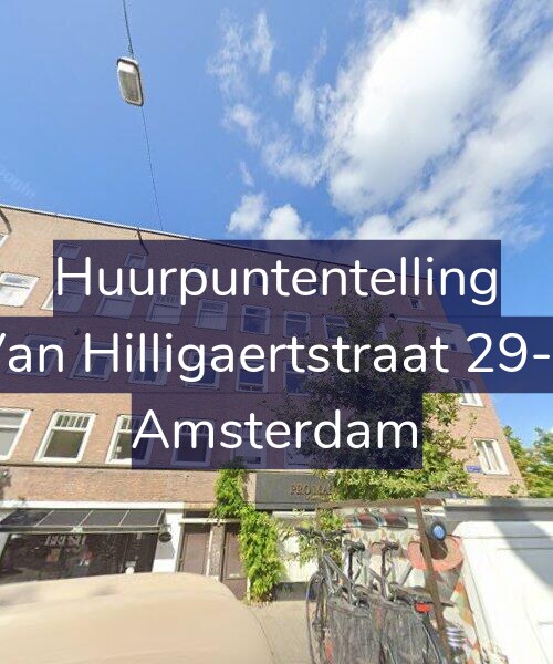Foto gevel Huurpuntentelling voor Van Hilligaertstraat 29-1, Amsterdam