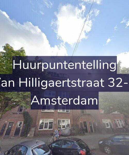 Foto gevel Huurpuntentelling voor Van Hilligaertstraat 32-B, Amsterdam