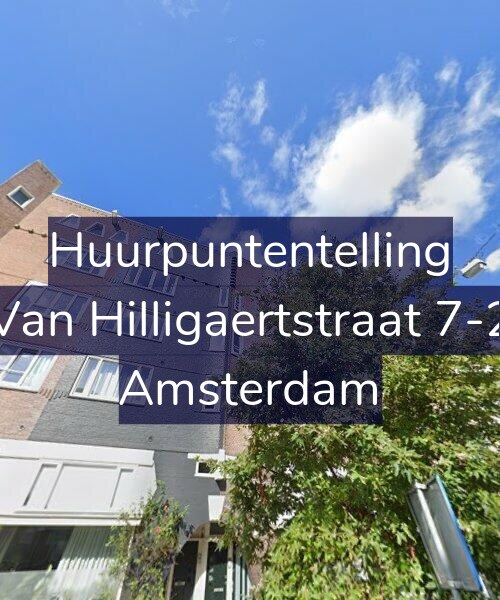 Foto gevel Huurpuntentelling voor Van Hilligaertstraat 7-2, Amsterdam