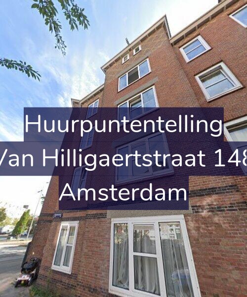 Foto gevel Huurpuntentelling voor Van Hilligaertstraat 148, Amsterdam