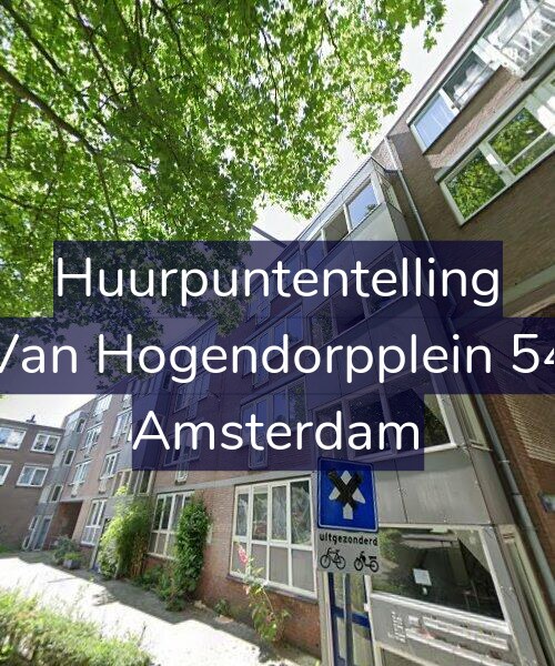 Foto gevel Huurpuntentelling voor Van Hogendorpplein 54, Amsterdam