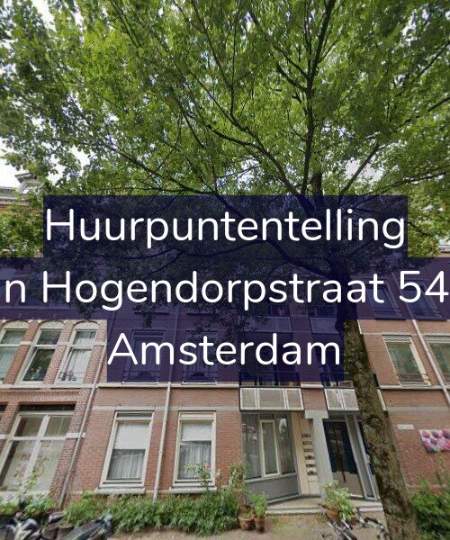 Foto gevel Huurpuntentelling voor Van Hogendorpstraat 54-D, Amsterdam