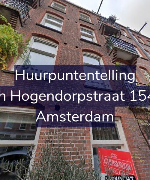 Foto gevel Huurpuntentelling voor Van Hogendorpstraat 154-1, Amsterdam