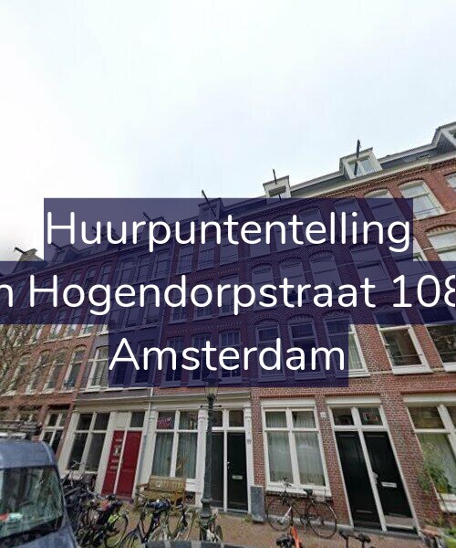 Foto gevel Huurpuntentelling voor Van Hogendorpstraat 108-H, Amsterdam