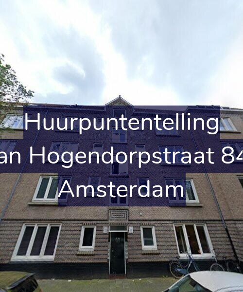 Foto gevel Huurpuntentelling voor Van Hogendorpstraat 841, Amsterdam