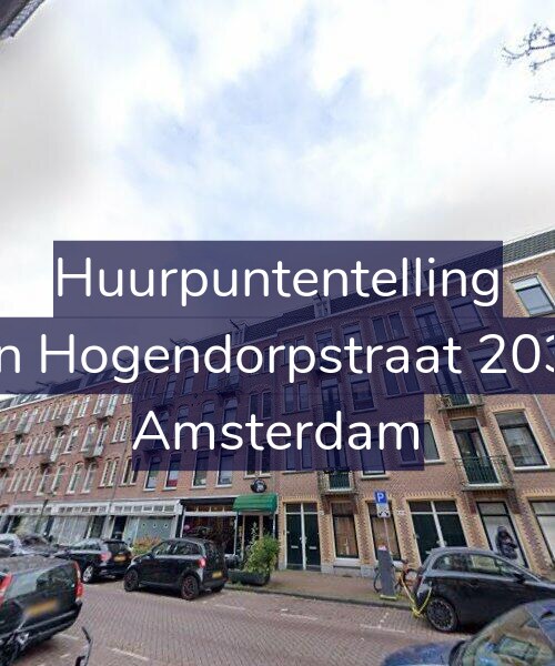 Foto gevel Huurpuntentelling voor Van Hogendorpstraat 203-2, Amsterdam