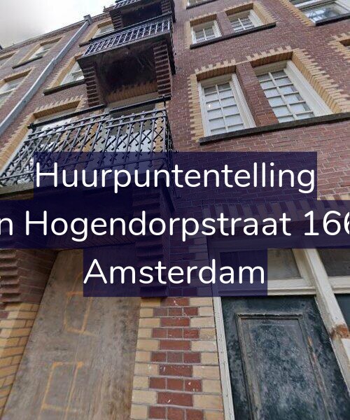 Foto gevel Huurpuntentelling voor Van Hogendorpstraat 166-1, Amsterdam