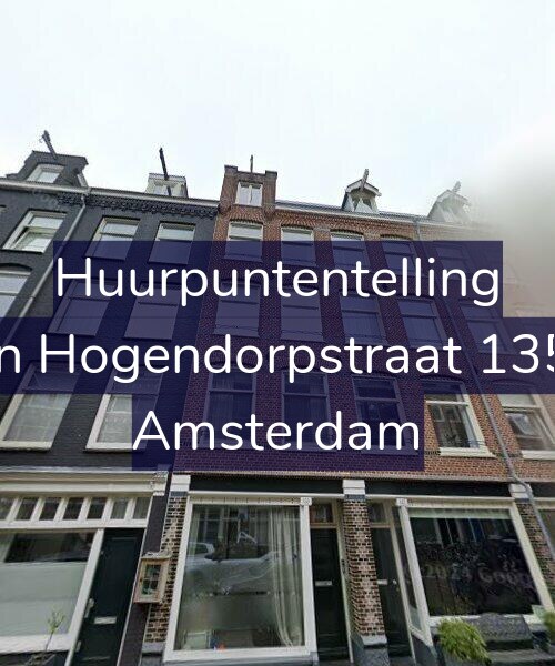 Foto gevel Huurpuntentelling voor Van Hogendorpstraat 135-1, Amsterdam