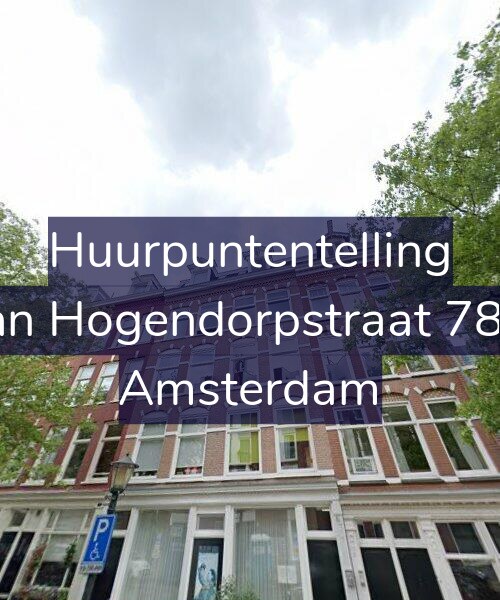 Foto gevel Huurpuntentelling voor Van Hogendorpstraat 78-3, Amsterdam