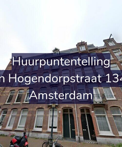 Foto gevel Huurpuntentelling voor Van Hogendorpstraat 134-1, Amsterdam