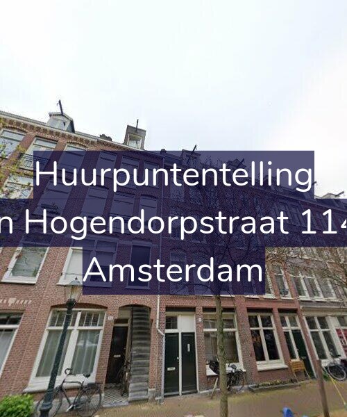 Foto gevel Huurpuntentelling voor Van Hogendorpstraat 114-1, Amsterdam