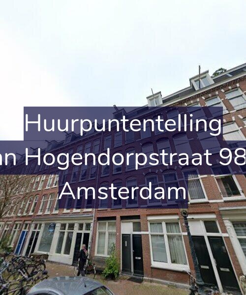 Foto gevel Huurpuntentelling voor Van Hogendorpstraat 98-1, Amsterdam