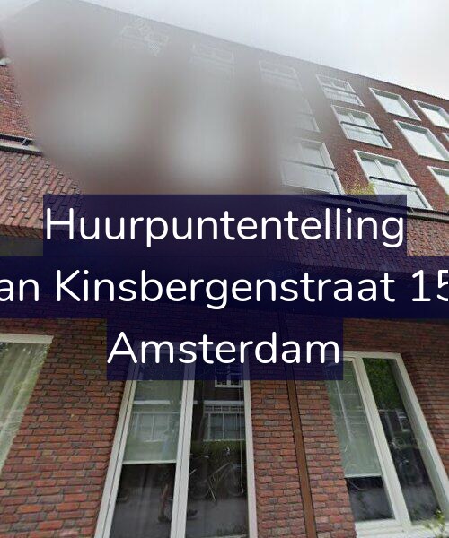 Foto gevel Huurpuntentelling voor Van Kinsbergenstraat 152, Amsterdam