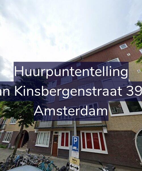 Foto gevel Huurpuntentelling voor Van Kinsbergenstraat 39-1, Amsterdam