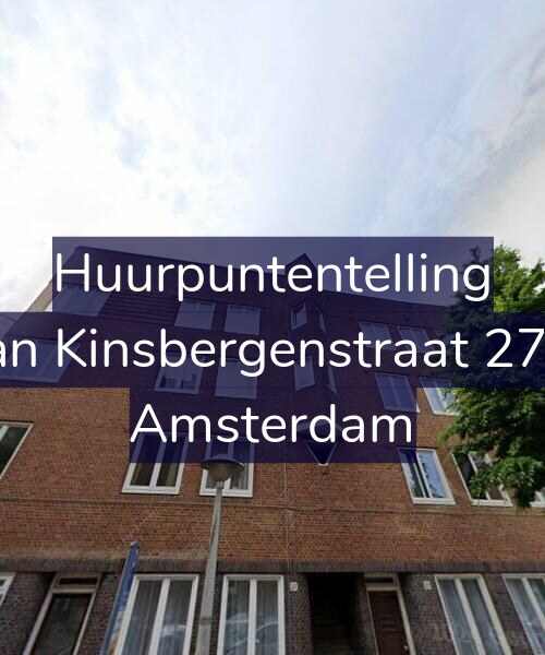 Foto gevel Huurpuntentelling voor Van Kinsbergenstraat 27-3, Amsterdam