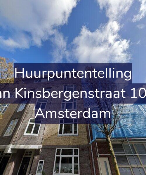 Foto gevel Huurpuntentelling voor Van Kinsbergenstraat 10-2, Amsterdam