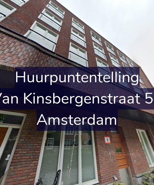 Foto gevel Huurpuntentelling voor Van Kinsbergenstraat 58, Amsterdam