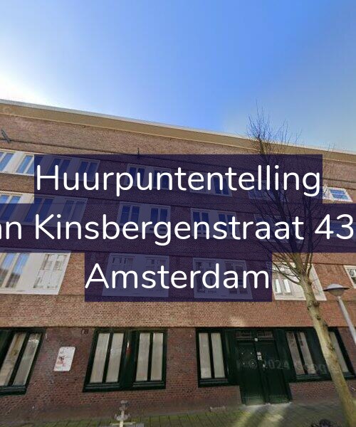 Foto gevel Huurpuntentelling voor Van Kinsbergenstraat 43-A, Amsterdam