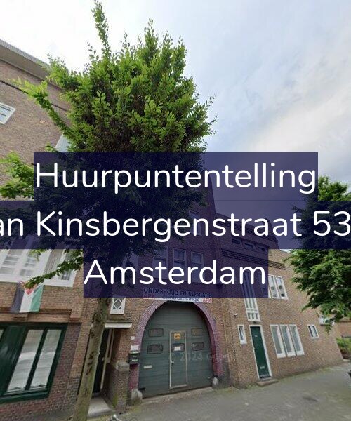 Foto gevel Huurpuntentelling voor Van Kinsbergenstraat 53-1, Amsterdam