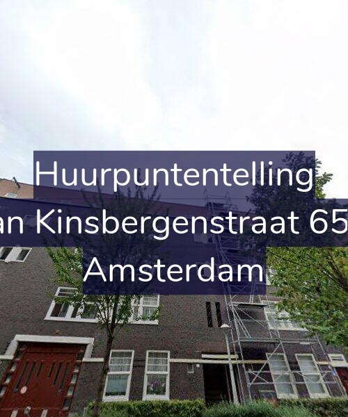 Foto gevel Huurpuntentelling voor Van Kinsbergenstraat 65-3, Amsterdam