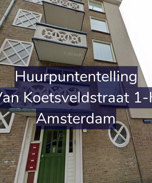 Foto gevel Huurpuntentelling voor Van Koetsveldstraat 1-H, Amsterdam
