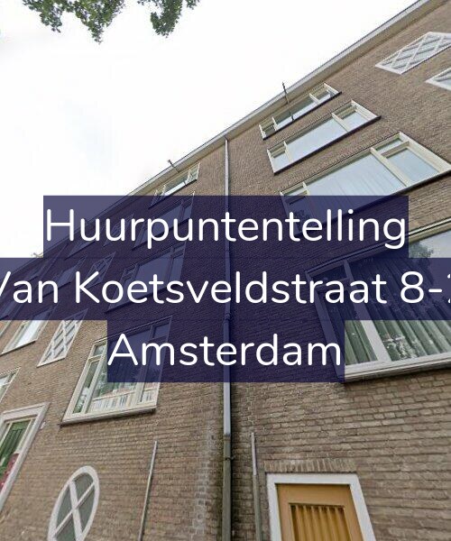 Foto gevel Huurpuntentelling voor Van Koetsveldstraat 8-2, Amsterdam