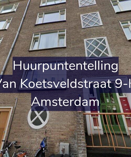Foto gevel Huurpuntentelling voor Van Koetsveldstraat 9-A, Amsterdam