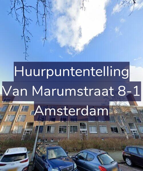 Foto gevel Huurpuntentelling voor Van Marumstraat 8-1, Amsterdam