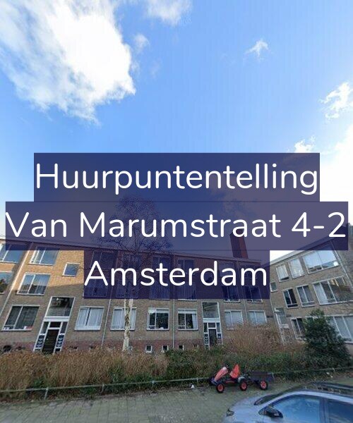 Foto gevel Huurpuntentelling voor Van Marumstraat 4-2, Amsterdam