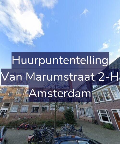Foto gevel Huurpuntentelling voor Van Marumstraat 2-H, Amsterdam