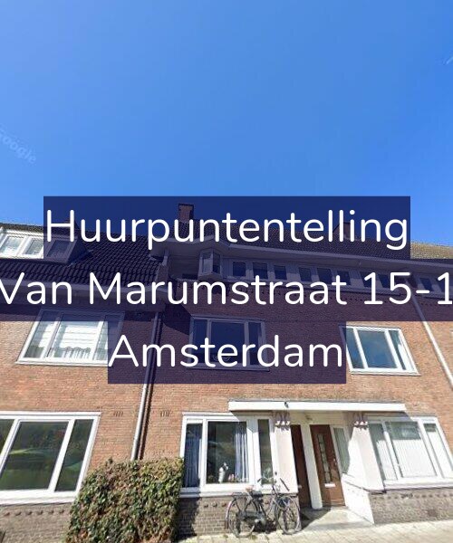 Foto gevel Huurpuntentelling voor Van Marumstraat 15-1, Amsterdam