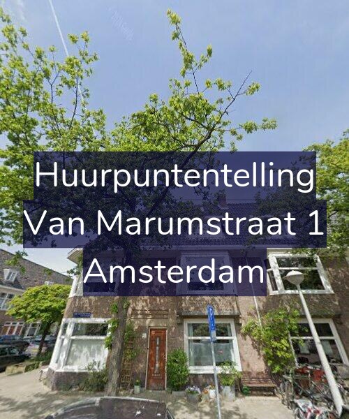 Foto gevel Huurpuntentelling voor Van Marumstraat 1, Amsterdam