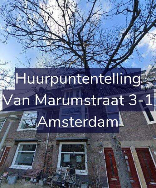 Foto gevel Huurpuntentelling voor Van Marumstraat 3-1, Amsterdam