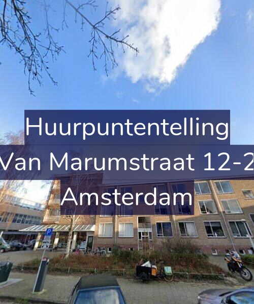 Foto gevel Huurpuntentelling voor Van Marumstraat 12-2, Amsterdam