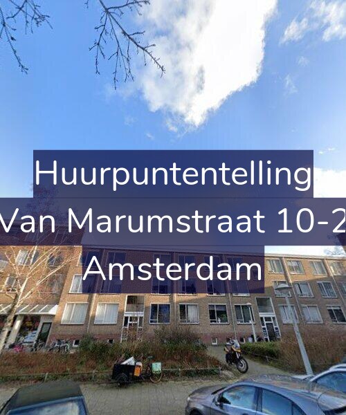 Foto gevel Huurpuntentelling voor Van Marumstraat 10-2, Amsterdam