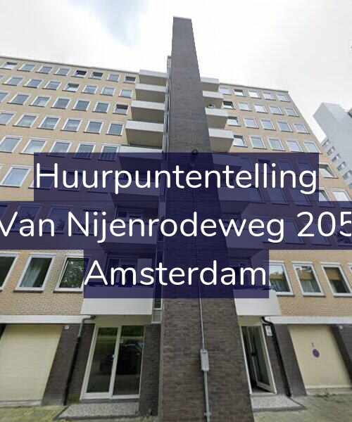 Foto gevel Huurpuntentelling voor Van Nijenrodeweg 205, Amsterdam