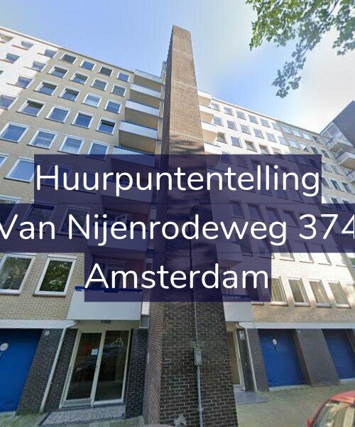 Foto gevel Huurpuntentelling voor Van Nijenrodeweg 374, Amsterdam
