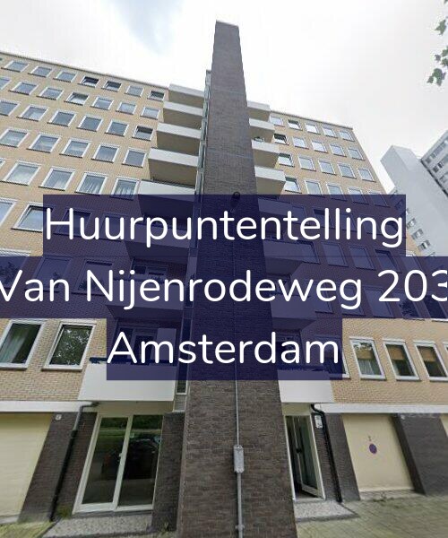 Foto gevel Huurpuntentelling voor Van Nijenrodeweg 203, Amsterdam