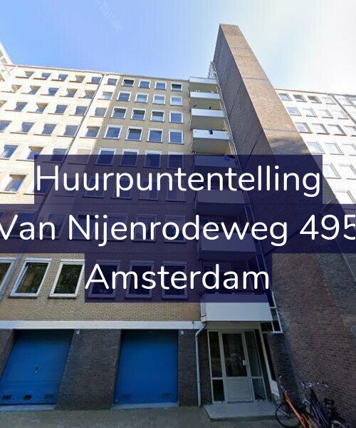Foto gevel Huurpuntentelling voor Van Nijenrodeweg 495, Amsterdam
